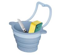 Fregadero Cesto de receptor de alimentos | Montado en la pared Plegable Silicona Cocina Gadgets,Fregadero Tamiz de Alimentos - Para Ensalada Mezcla de Alimentos Limpieza Limpieza Preparación Camping