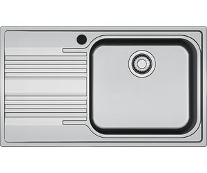 Fregadero cocina franke smart sobre encimera 1 seno + escurridor izquierdo 86x50 cm acero inox mueble a partir de 60 cm
