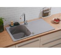 Fregadero Cocina Integrado Lavabo Granito 86 x 50 Gris respekta Orlando