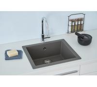 Fregadero Cocina Integrado Lavabo Granito Mineralite 50 x 44 Gris respekta Ohio