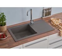 Fregadero Cocina Lavabo Granito Mineralite 78 x 44 Gris respekta Denver