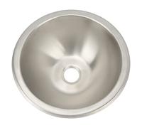 Fregadero Cocina RV, 10 Pulgadas Acero Inoxidable Redondo Fregaderos de Cocina De Un Solo Tazón con Desagüe para RV, Yates, Barcos, Marina, Pequeño Reemplazo Lavamanos