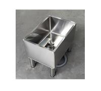 Fregadero comercial for piso, lavabo de acero inoxidable, cubo for trapeador, fregadero for lavandería, tina de servicio, kit for trapeador de piscina for cocina, restaurante, negocio y garaje.(120x41