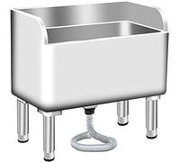 Fregadero Comercial para Fregona De Acero Inoxidable, Fregadero De Pie para Interiores Y Exteriores, Cubo para Fregona para El Hogar, Fregadero para Lavadero(Size:60x41x55cm(24x16x22inch))