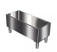 Fregadero Comercial para Fregona De Montaje En Suelo, Fregadero De Acero Inoxidable 304 con Drenaje De Gran Calibre Y Pies Ajustables para Garajes Hogar Baño