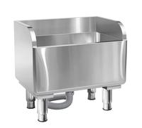 Fregadero comercial para fregona de piso, de acero inoxidable, independiente, para restaurante, escuela, lavandería, garaje
