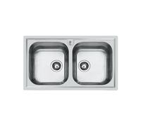 Fregadero Cuba doble Foster Rectangular 86 cm FM 1974 060 Acero