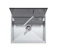 Fregadero Cuba sola Barazza Rectangular 54 cm Lab 1LLB606 Acero