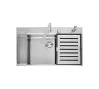 Fregadero Cuba sola Barazza Rectangular 80 cm B_Free 1LBF9K Acero