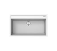 Fregadero Cuba sola Barazza Rectangular 86 cm City 1LCY91B Blanco