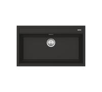 Fregadero Cuba sola Barazza Rectangular 86 cm City 1LCY91N Negro