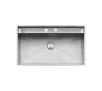 Fregadero Cuba sola Barazza Rectangular 86 cm Lab 1LLB91 Acero