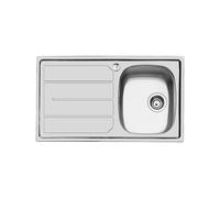 Fregadero Cuba sola Foster Rectangular 85 cm S1000 1186 161 Acero