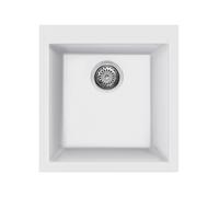 Fregadero Cuba sola Smeg Cuadrado 40 cm Universal Quadra VZ45B Blanco