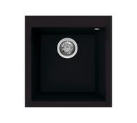 Fregadero Cuba sola Smeg Cuadrado 40 cm Universal Quadra VZ45N Negro