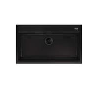 Fregadero Cuba sola Smeg Cuadrado 86 cm Universal Quadra VSGX860MN Negro