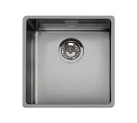 Fregadero Cuba sola Smeg Rectangular 40 cm Universal Mira VSTR40DKX Negro