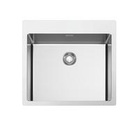 Fregadero Cuba sola Smeg Rectangular 50 cm Universal Mira VR12S50RS Acero Inoxidable