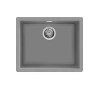 Fregadero Cuba sola Smeg Rectangular 56 cm Universal Quadra VZP56CT Cemento