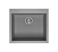 Fregadero Cuba sola Smeg Rectangular 57 cm Universal Quadra VZ57CT Cemento