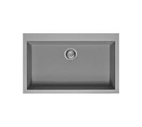 Fregadero Cuba sola Smeg Rectangular 79 cm Universal Quadra VZ79CT Cemento