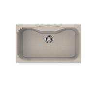 Fregadero Cuba sola Smeg Rectangular 86 cm Clásica LSEG860AV2 Avena