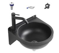 Fregadero de acero inoxidable 304 de 12 pulgadas para baño, cocina, hogar, cafetería, hotel, lavandería, lavado de manos