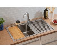 Fregadero De Acero Inoxidable Empotrable Respekta Chicago 86 X 50 Cm