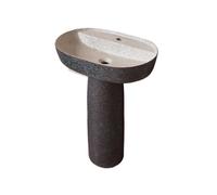 Fregadero de baño independiente, lavabo creativo de pie con kit de drenaje y fau para decoración del hogar