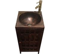 Fregadero de baño independiente, moderno mueble de tocador con grifo y desagüe, estilo industrial para hotel y hogar