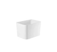 Fregadero de Cerámica Blanco Rectangular Tribo Unisan 42x60 cm - Con válvula click-clack