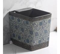 Fregadero de cerámica con función de drenaje, lavabo de fregona de pie para uso comercial, ideal para balcón, jardín, garaje y aplicaciones