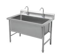 Fregadero de Cocina Comercial,Fregadero de Acero Inoxidable Independiente,Fregadero Comercial Pila de Lavar,Fregadero Industriales,for lavandería/patio trasero/garaje(39.4 * 23.6 * 31.5in)