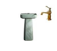 Fregadero de cocina con pedestal, lavabo de pie para jardín al aire libre, diseño duradero para baños y jardines