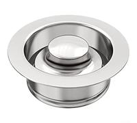 Fregadero de cocina de acero inoxidable, brida de eliminación de basura, triturador de residuos de alimentos resistente al óxido, para desagües estándar de fregadero de 3-1/2 pulgadas, con empuje y