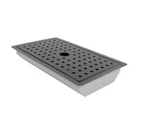 Fregadero de cocina de acero inoxidable con filtración de cubierta de malla, fregadero compacto negro para espacios pequeños y fácil de limpiar