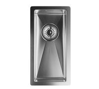 Fregadero de cocina TitanSteel de 45 x 23 cm (LxA) de acero inoxidable con superficie resistente a los arañazos y al calor