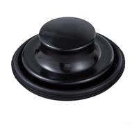 Fregadero de cocina, filtro antiobstrucción, cubierta de eliminación de basura, acero inoxidable, diseño de paraguas de sellado de agua, negro, compatible con uso doméstico y cocina (tapón de