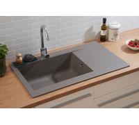 Fregadero De Cocina Granito Mineralite 86 X 50 Gris Respekta Denver