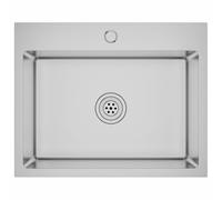 Fregadero de cocina hecho a mano de acero inoxidable | Acabado satinado, diseño X-flume, orificio de batería con tapa, montaje suspendido, empotrado, superpuesto