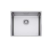 Fregadero de cocina Plados MR5400 de acero inoxidable cepillado con un cuenco para instalación Filotop