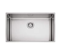 Fregadero de cocina Plados MR7400 de acero inoxidable satinado a una bañera para instalación Filotop