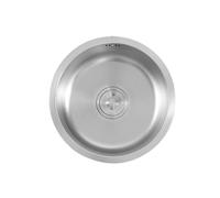 Fregadero De Cocina Redondo De Acero Inoxidable 304, Seno