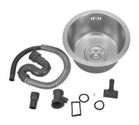 Fregadero de Cocina Seno Mini Redondo de Acero Inoxidable