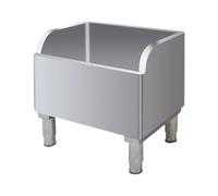 Fregadero de fregona comercial, lavabo de servicio de fregona de acero inoxidable con drenaje y colador, soporte de piso portátil para cocina y garaje