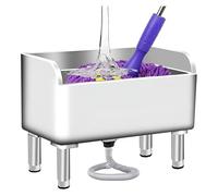 Fregadero de fregona de acero inoxidable con desagüe para cocinas, restaurantes, lavanderías y garajes