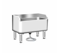 Fregadero de fregona de acero inoxidable para limpieza eficiente en cocina, restaurante, negocios y garajes