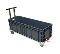 Fregadero de fregona independiente, lavabo comercial de plástico con ruedas para restaurantes, bares, garajes y baños