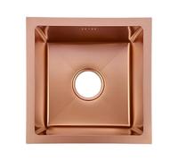 Fregadero De Oro Rosa Fregadero De Un Solo Tazón De Acero Inoxidable Fregadero De Cocina Bajo Encimera De Acero Inoxidable Tazón Individual De Cocina for El Hogar ( Color : Rose gold , S : 45*45*21cm