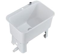 Fregadero de piso comercial con botón de drenaje de 60 cm, estadística de lavado independiente para cocina, restaurante y negocios